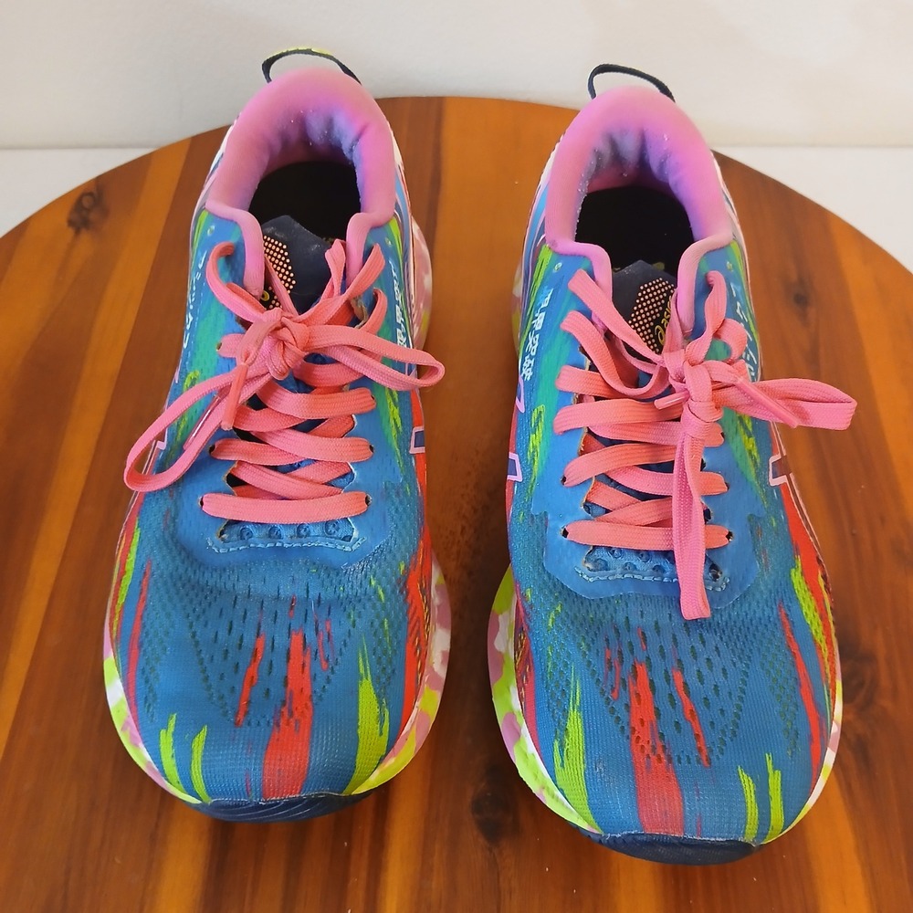 Asics Noosa Tri 13 Womens 7 Blue Pink Running Shoes Sneakers 1012A898 - Picture 2 of 8